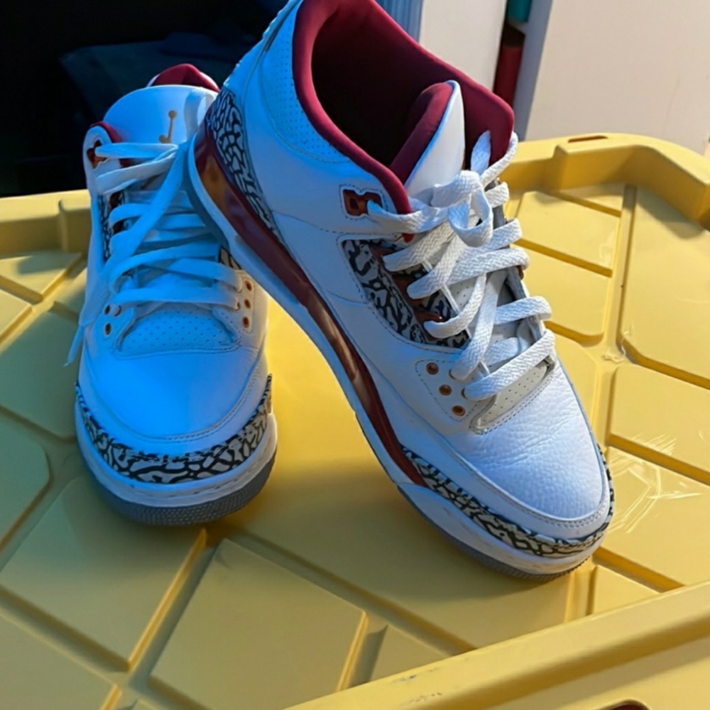 Jordan 3 Cardinal Red Cement